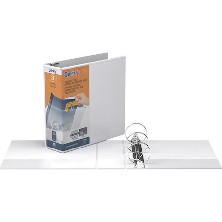 Stride View Binder, Round Ring, 3in Cap, Letter-size, White STW871400